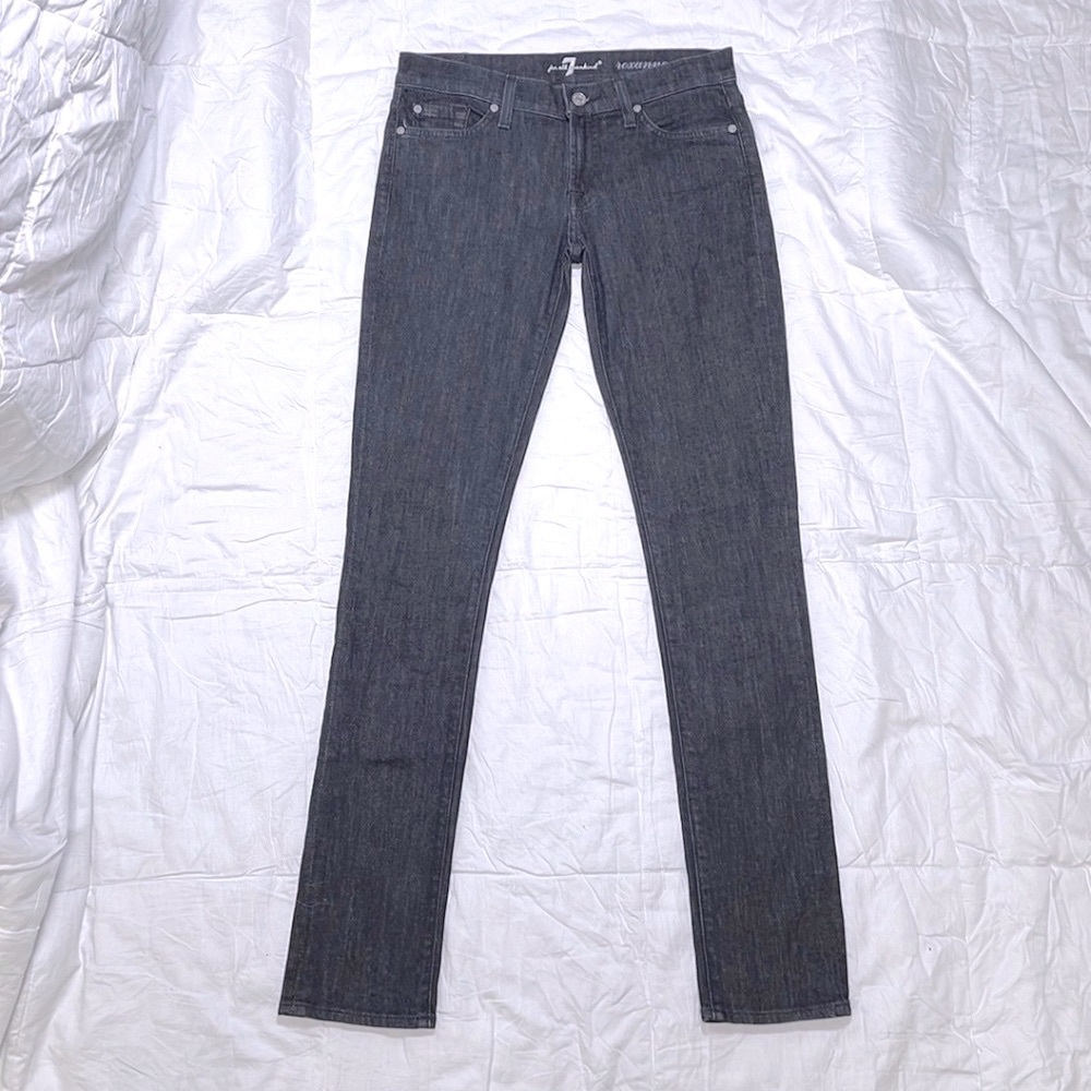 7 For All Mankind Roxanne Skinny Jeans Size 27 - Picture 2 of 16
